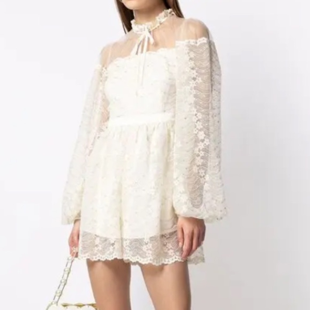 ALICE MCCALL  Moonstruck Lace Playsuit size 4
